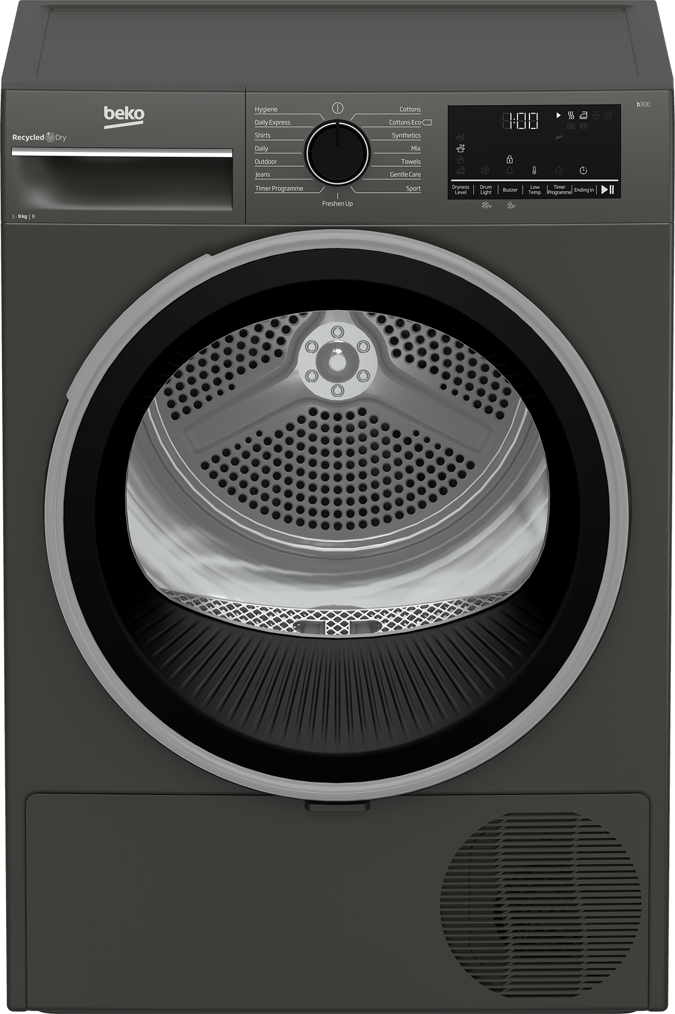 Beko - 9kg Condenser Tumble Dryer - Grey