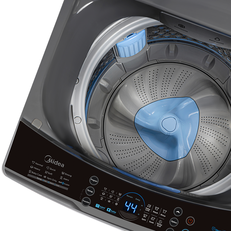 Midea 14kg Top Loader Washing Machine - Titanium - view 4