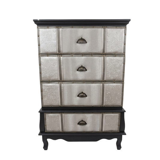 104 Silver 4 Drawer Chest of Drawers