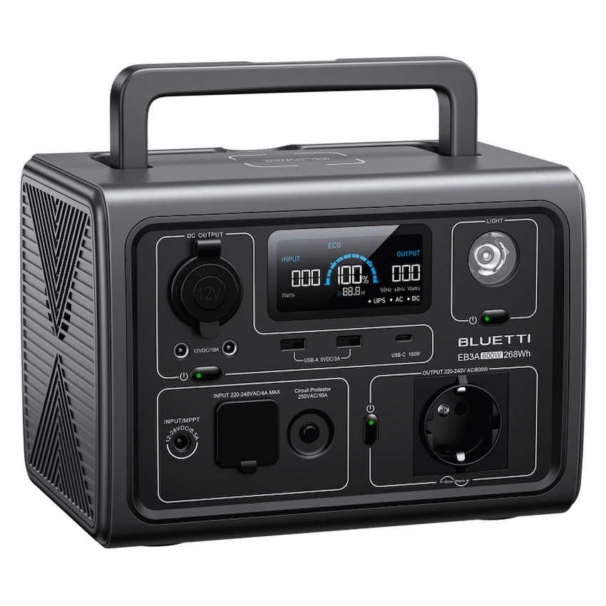 Bluetti EB3A Portable Power Station 600w 268wh