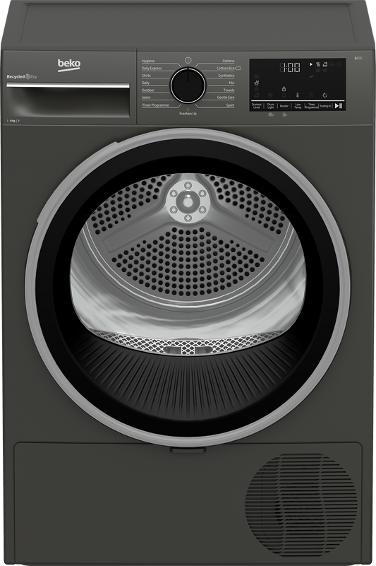 Beko - 9kg Condenser Tumble Dryer - Grey