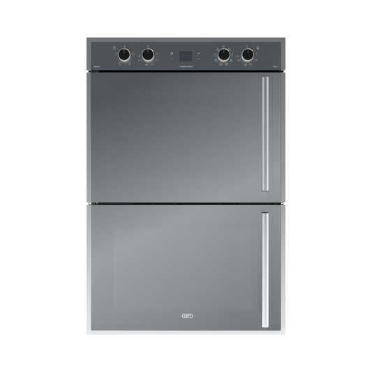 DBO768 70cm Gemini Double Oven ThermoFan+ & AirFire Mirror