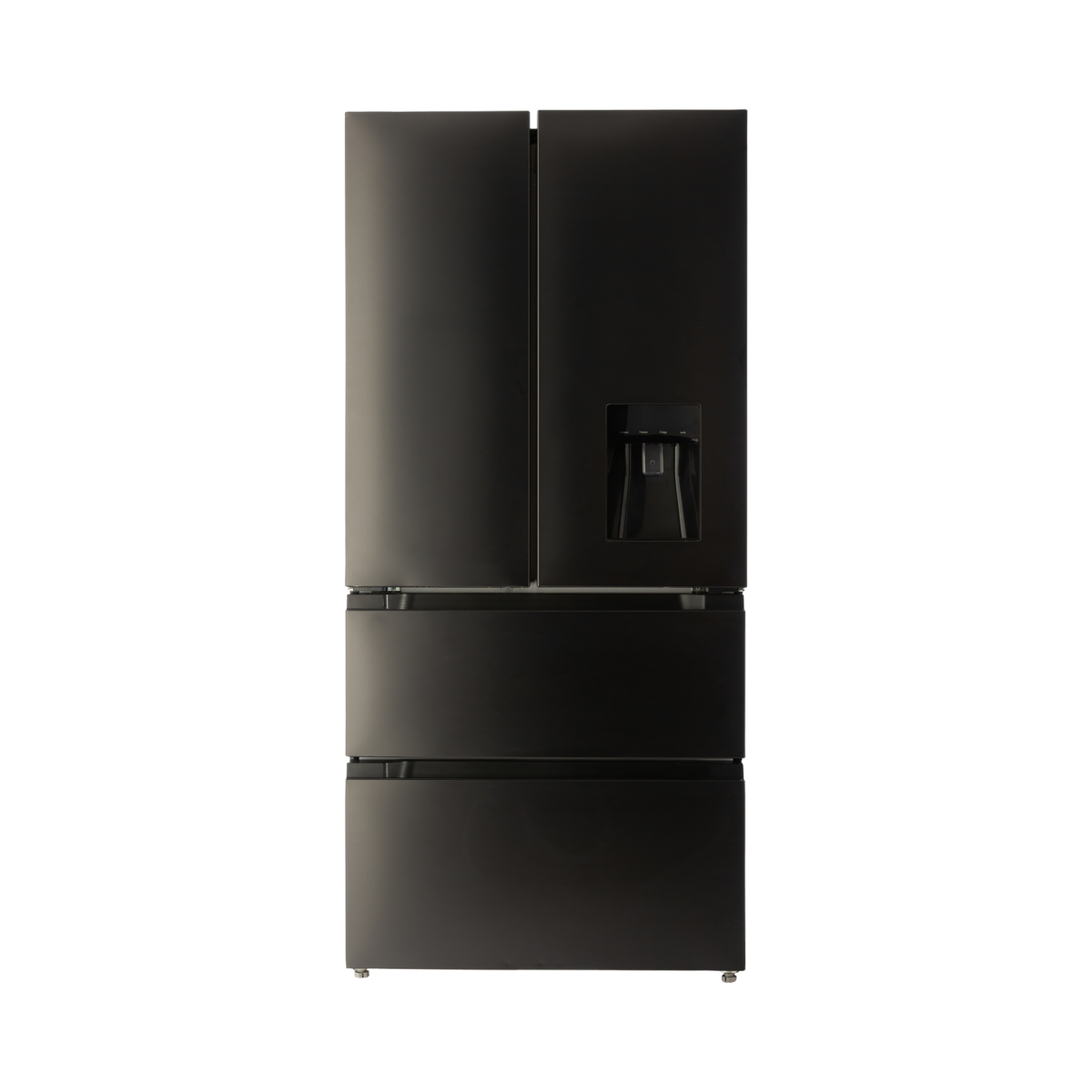 DFF440 83cm French Door Fridge - Black Brushed Metal Finish