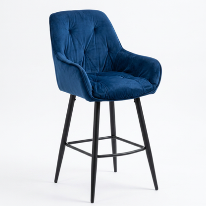 Ember Velvet Bar Stool
