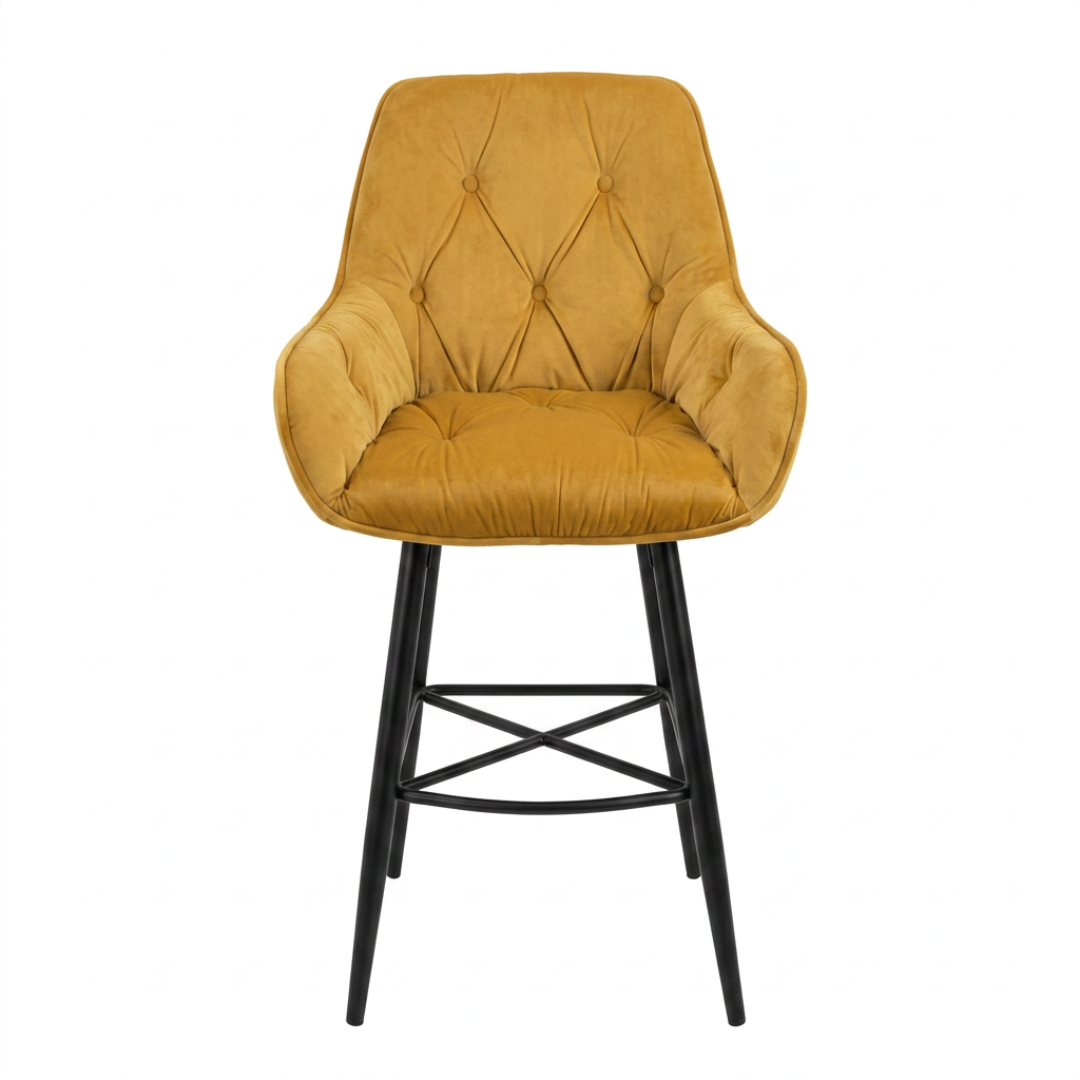 Ember Velvet Bar Stool