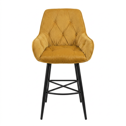 Ember Velvet Bar Stool