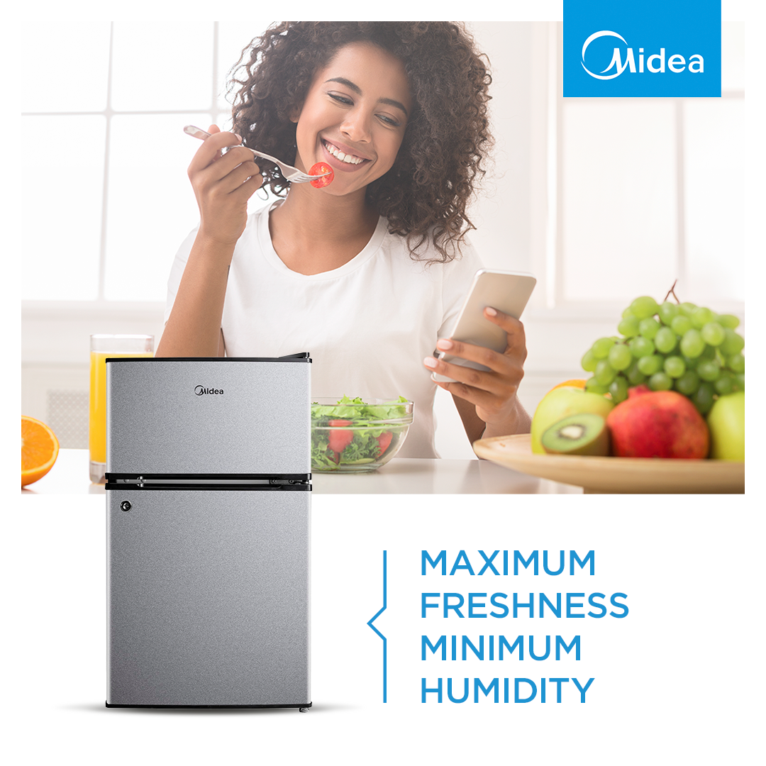 Midea 87L Double Door Bar Fridge - lifestyle