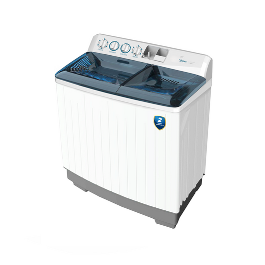 Midea 15kg Twin Tub Washing Machine - Pump Assisted - White