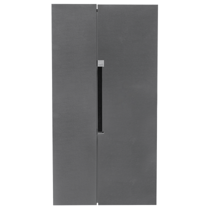 Defy 100cm Side by Side Naturelight Brushed Stainless Steel - DFF563