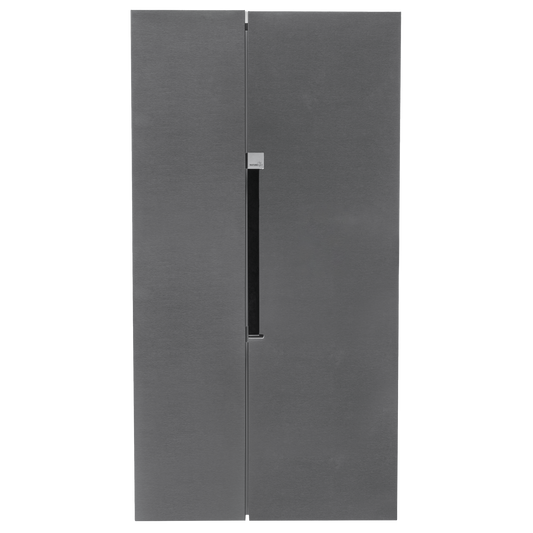 Defy 100cm Side by Side Naturelight Brushed Stainless Steel - DFF563