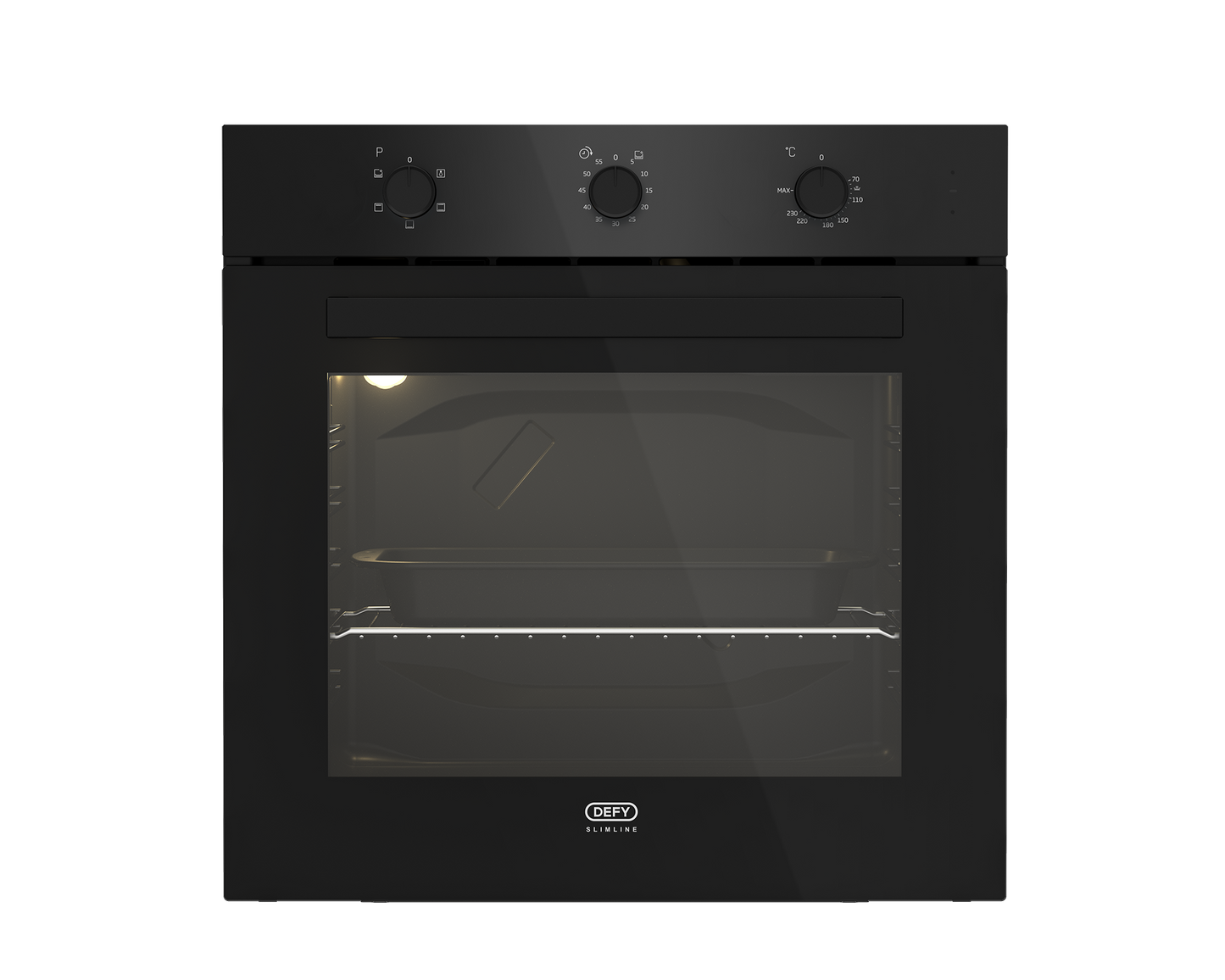 DBO483E 60cm Slimline Eye-Level Static Oven Black
