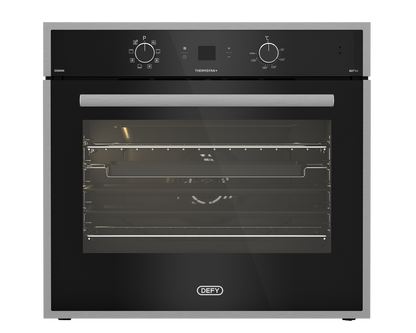 DBO774 70cm Gemini Single Oven ThermoFan+ & AirFire Black
