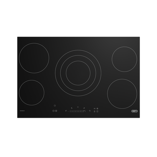 DHD514 90cm Gemini Vitroceramic Triple Zone Hob Black CP