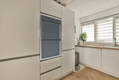 DBO768 70cm Gemini Double Oven ThermoFan+ & AirFire Mirror
